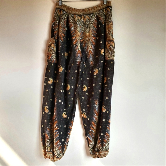 Vintage Pants - Paisley Yoga Pants